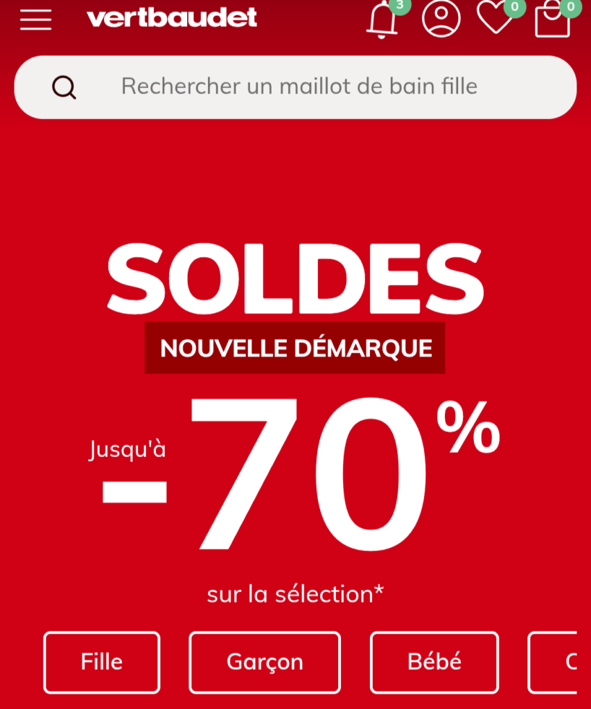 -75% vertbaudet